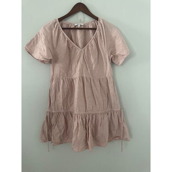 Madewell Lorelei Mini Dress Linen sz XS - Picture 2 of 5